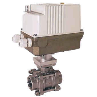 Kobold 2-Way Stainless Steel Ball Valve with Actuator, KUE-ZA